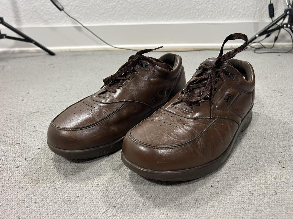 SAS Time Out Shoes Womens Size 12 Brown Leather Comfort Walking Casual Sneaker